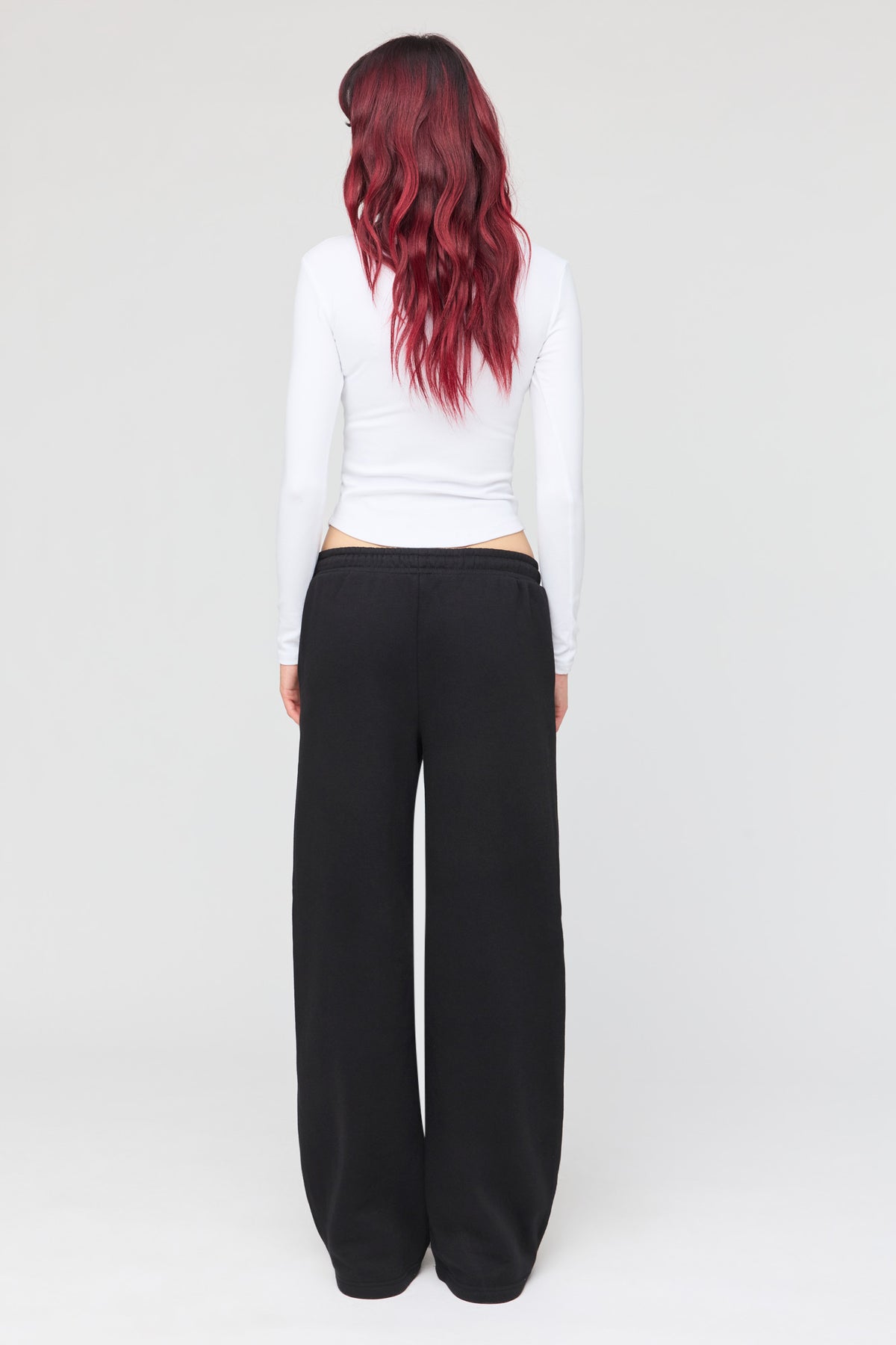 Vue alternative 3. Pantalon d'entraînement à jambe ultralarge en molleton de luxe