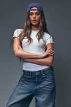Contrast Ribbed T-Shirt