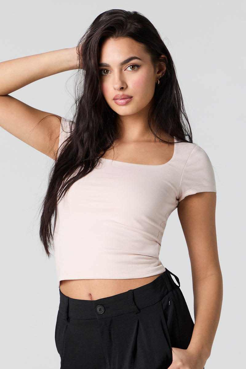 Haut Contour à encolure carrée