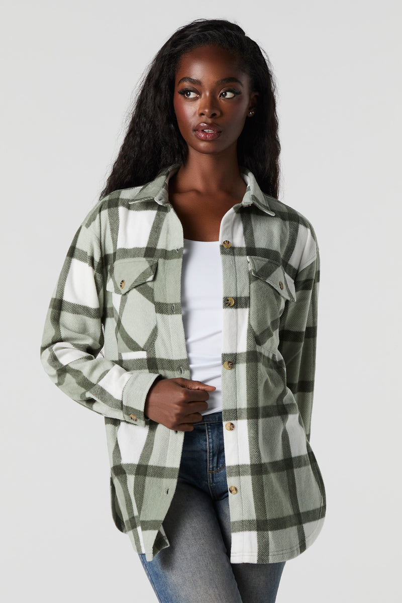 Plaid Fleece Shacket