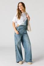 Wide Leg Denim Overall