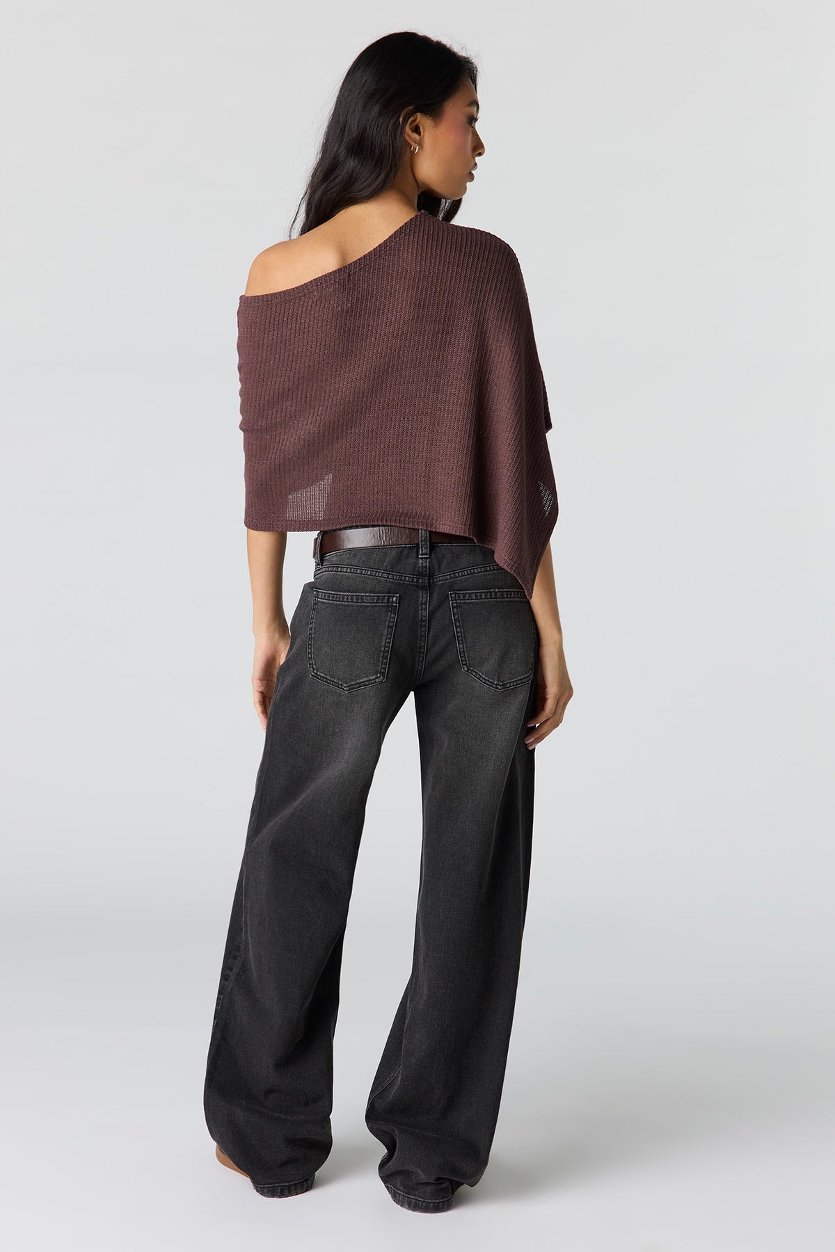 Vue alternative 3. Jean baggy Brooklyn à taille basse avec ceinture