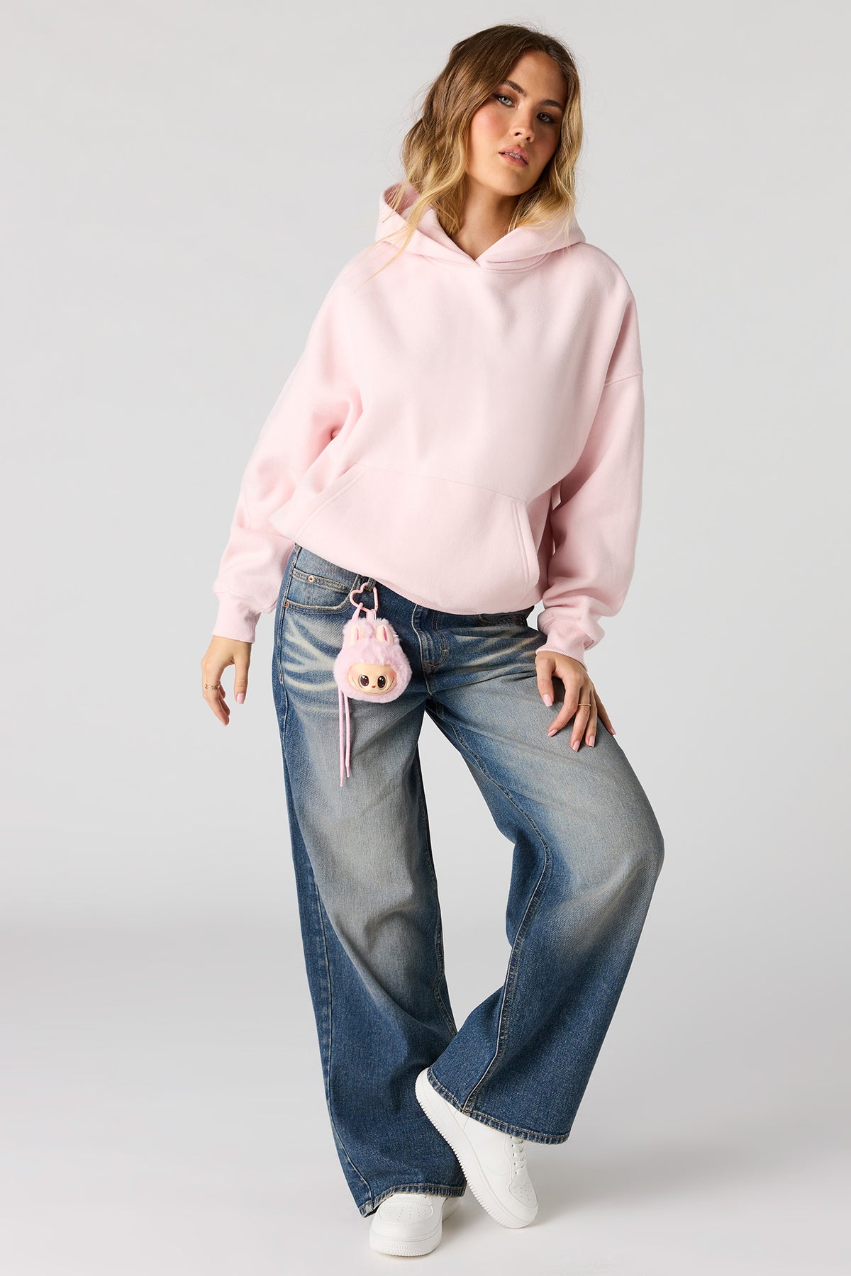 Mega Baggy Jean with Keychain - Midnight Blue