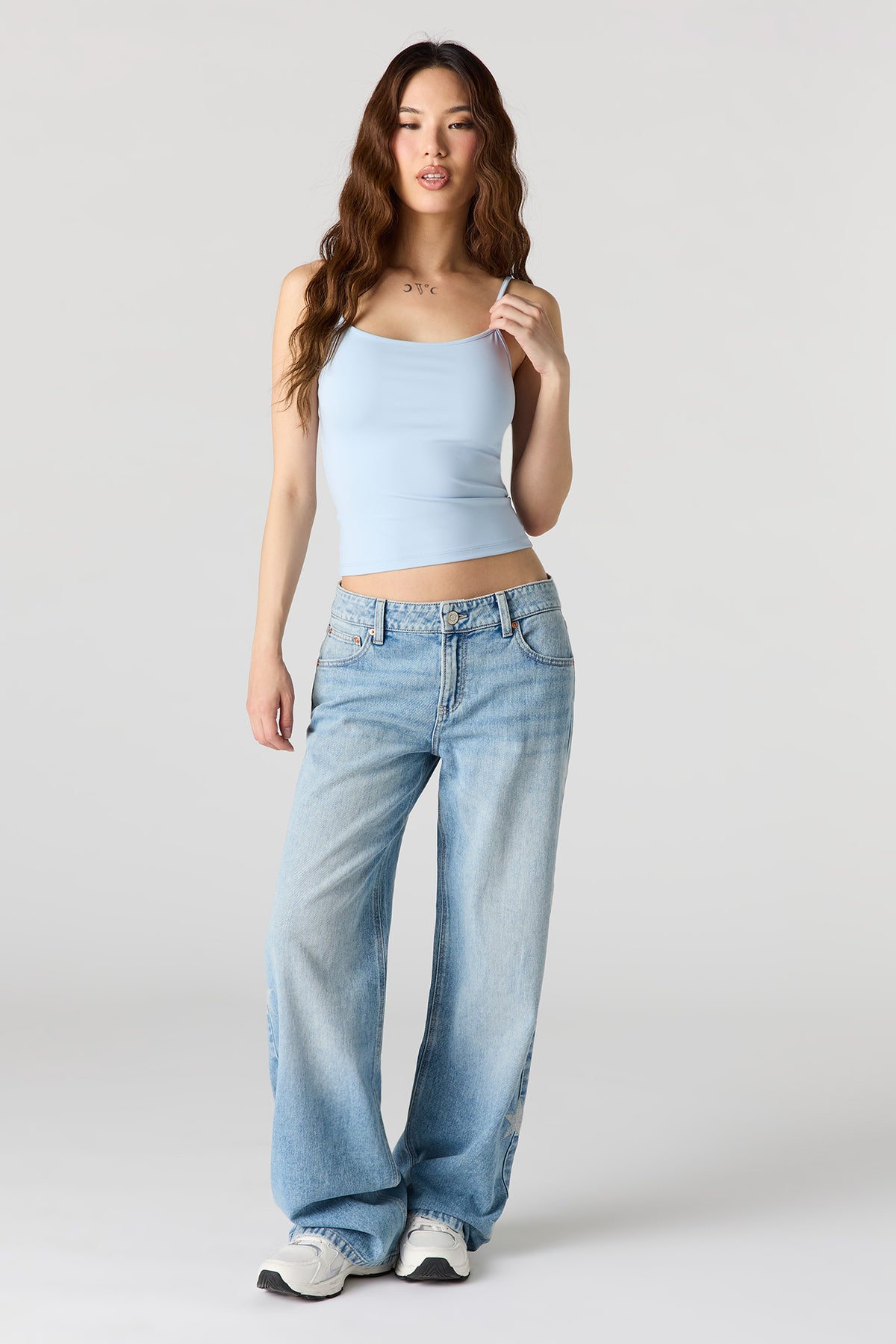 Vue alternative 5. Jen baggy Brooklyn à taille basse avec motif d'étoile 