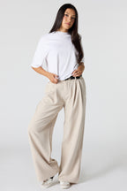 Pantalon habillé baggy avec ceinture