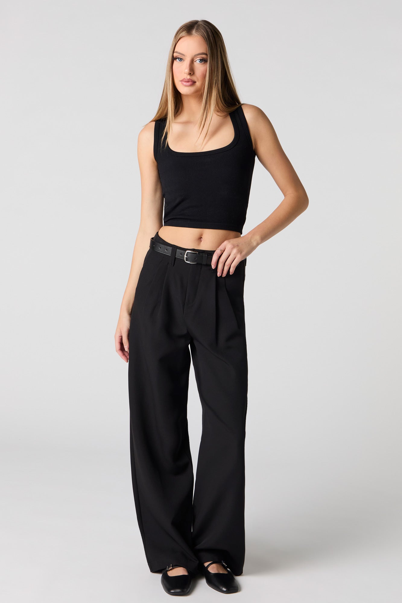 Belted Baggy Wide Leg Dress Pant – Urban Planet