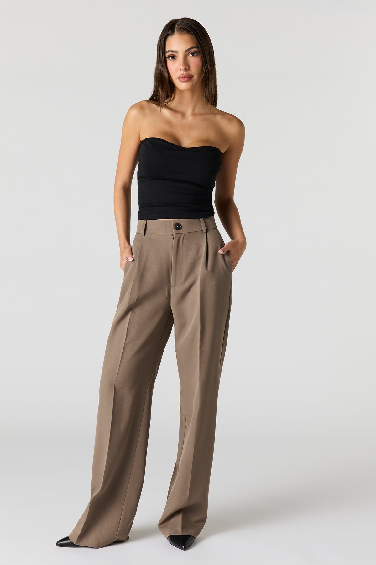 Pantalon habillé à jambe large