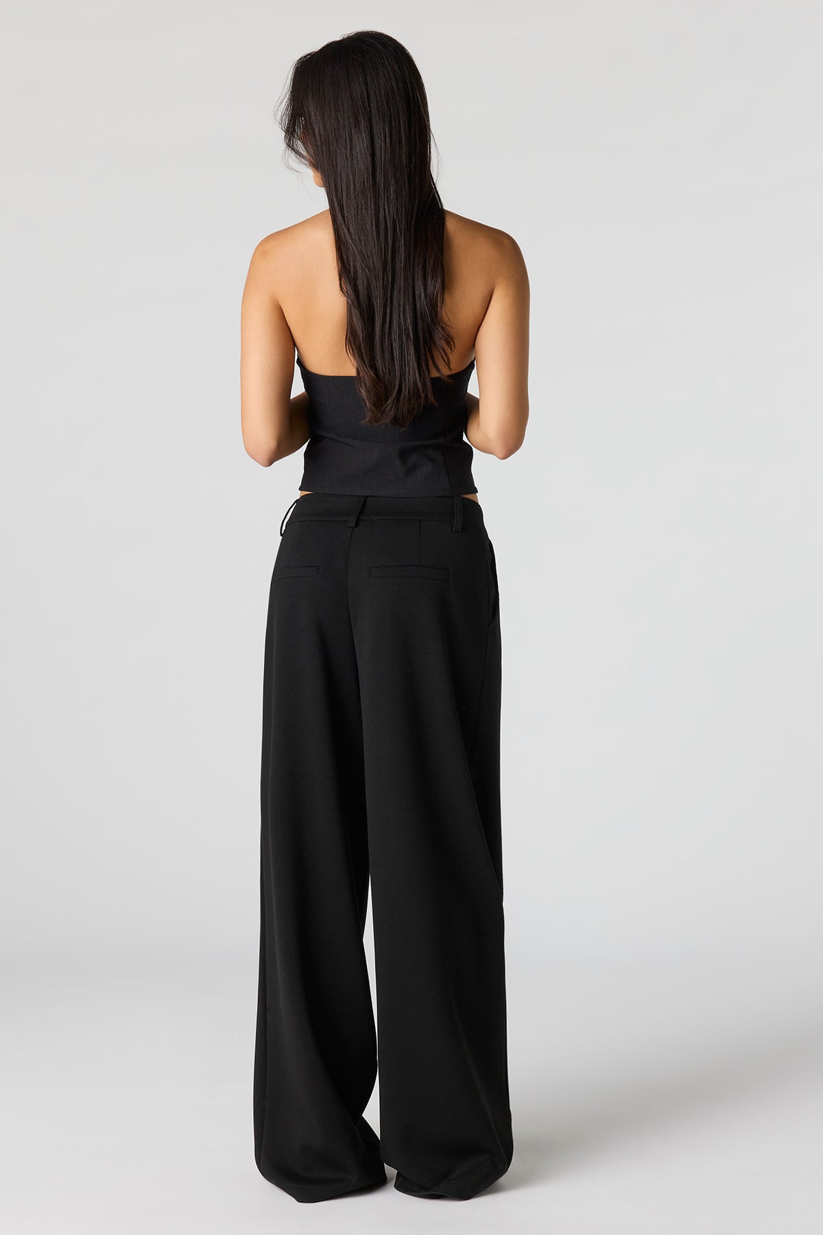 Alt View 3. Soft Baggy Dress Pant - Black