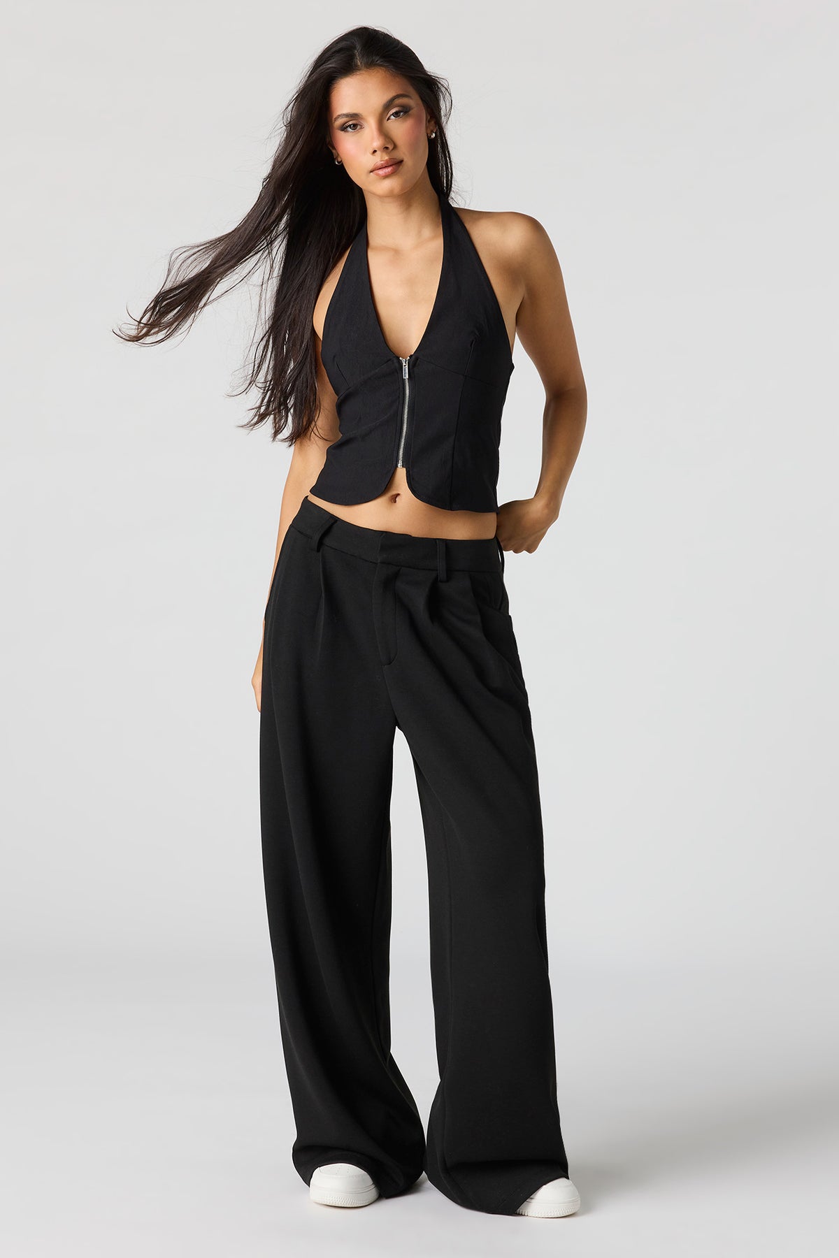 Soft Baggy Dress Pant - Black