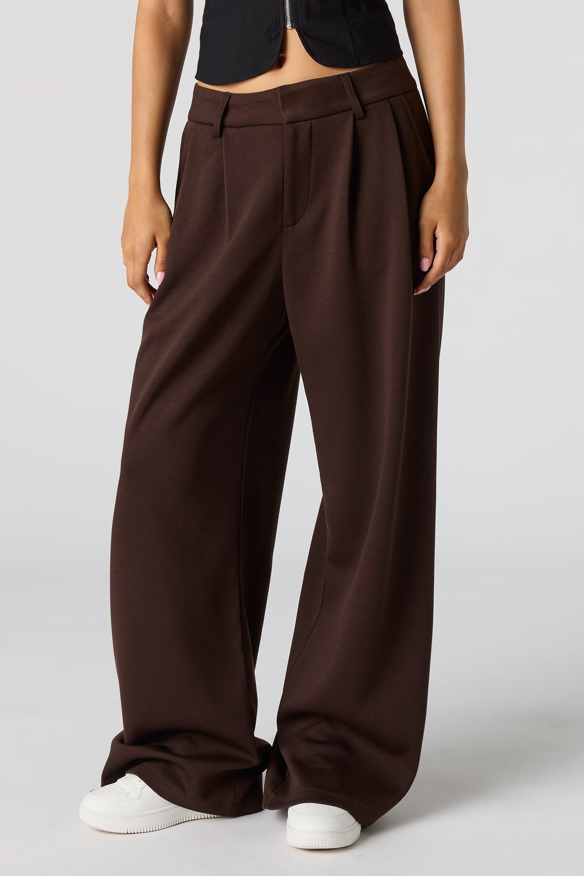 Alt View 2. Soft Baggy Dress Pant - Brown