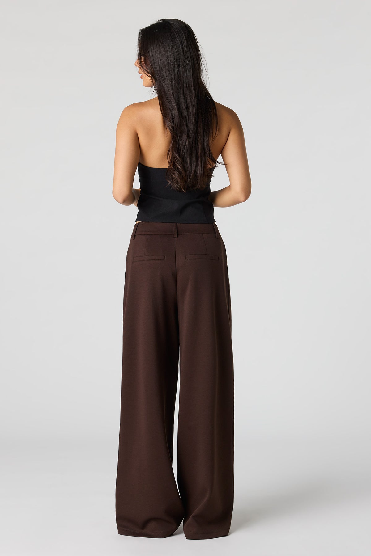 Alt View 3. Soft Baggy Dress Pant - Brown