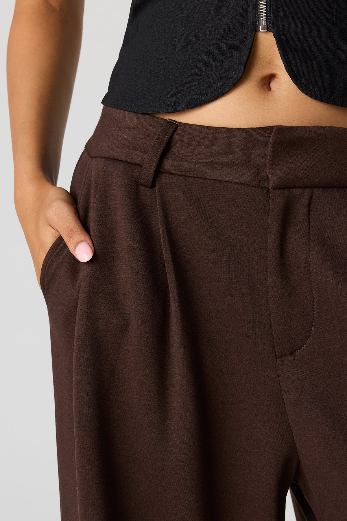Alt View 4. Soft Baggy Dress Pant - Brown