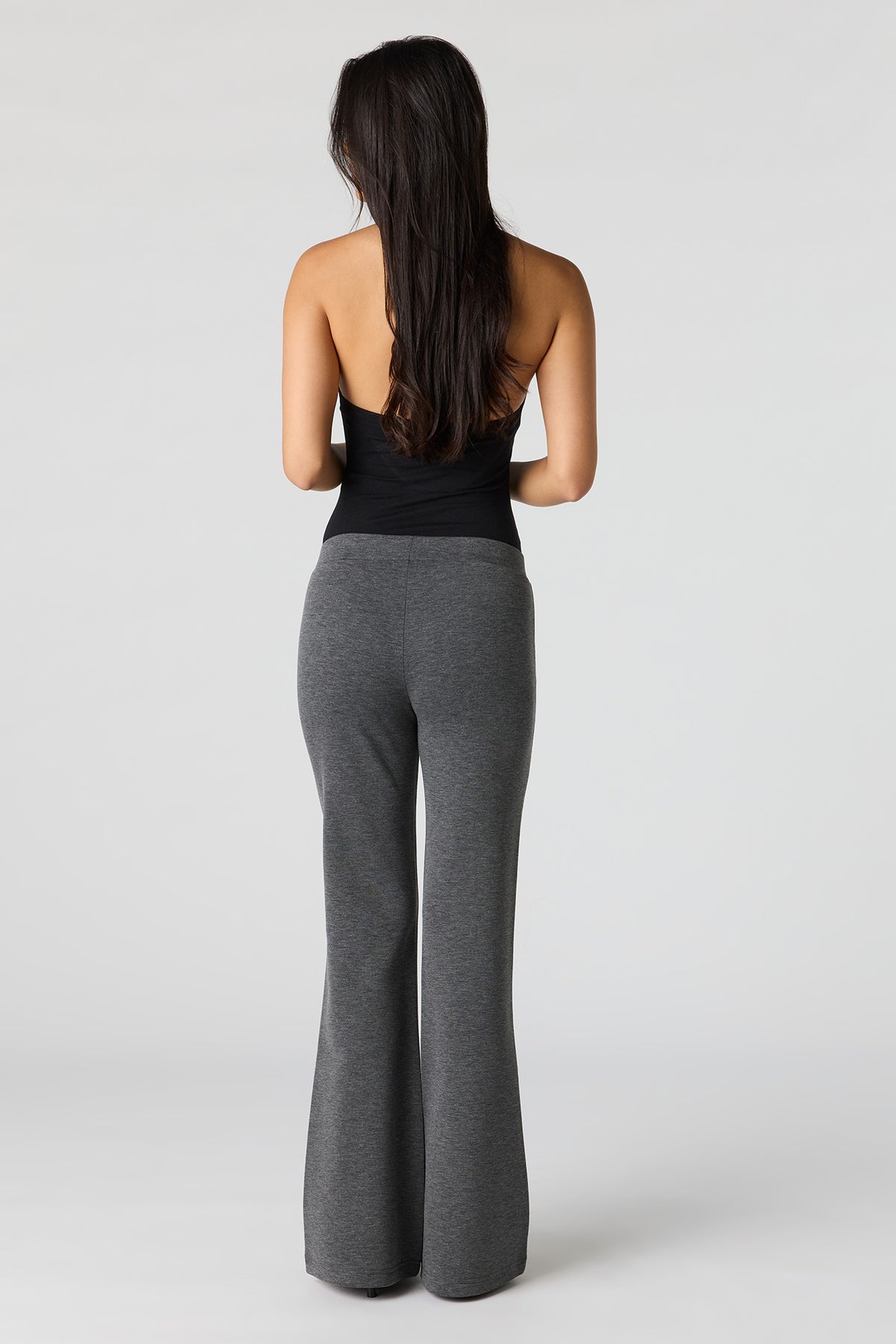 Alt View 3. Soft Flare Dress Pant - Heather Grey