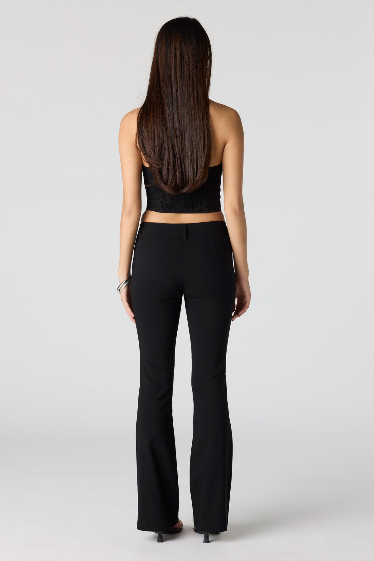 Vue alternative 3. Pantalon habillé mi-taille à jambe évasée
