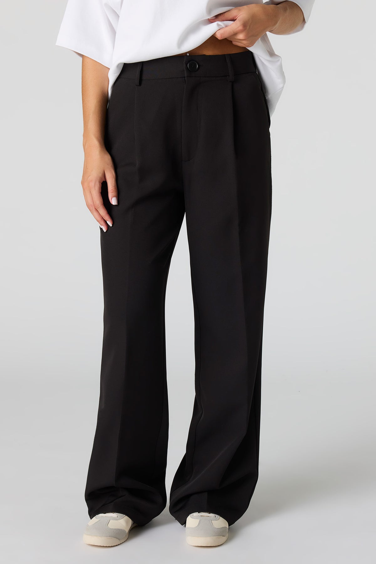 Alt View 2. Wide Leg Dress Pant - Black