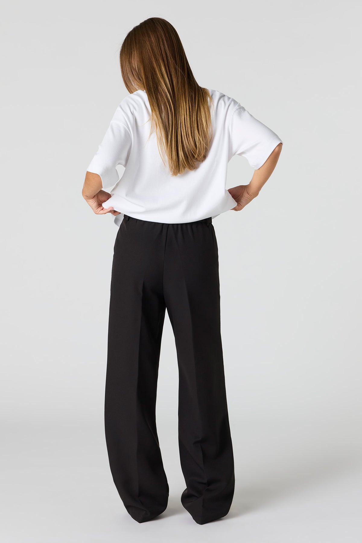 Alt View 3. Wide Leg Dress Pant - Black