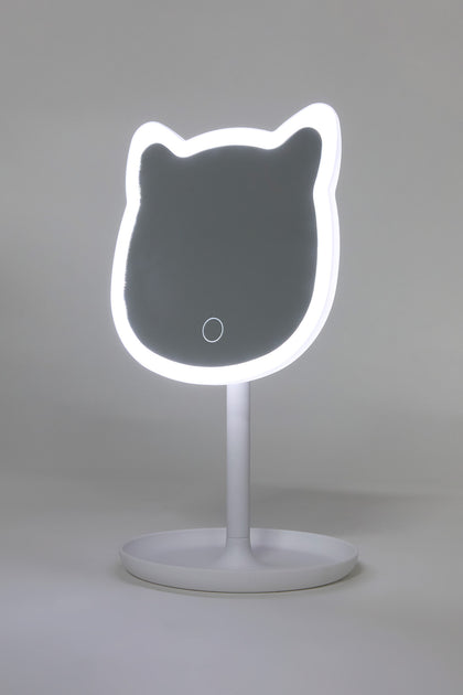 LED Light Kitty Vanity Mirror
