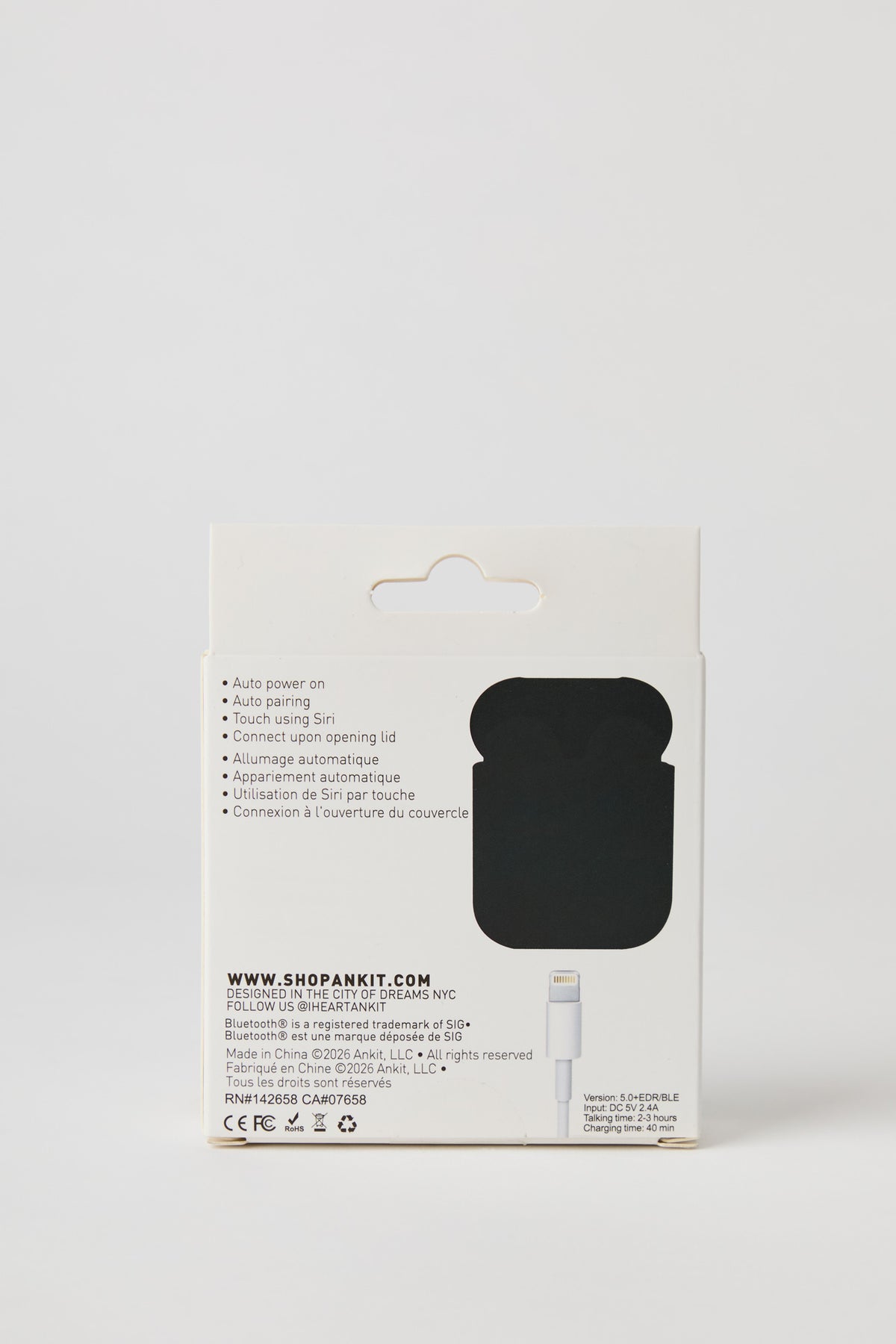 Vue alternative 5. Écouteurs Bluetooth sans fil et étui de charge