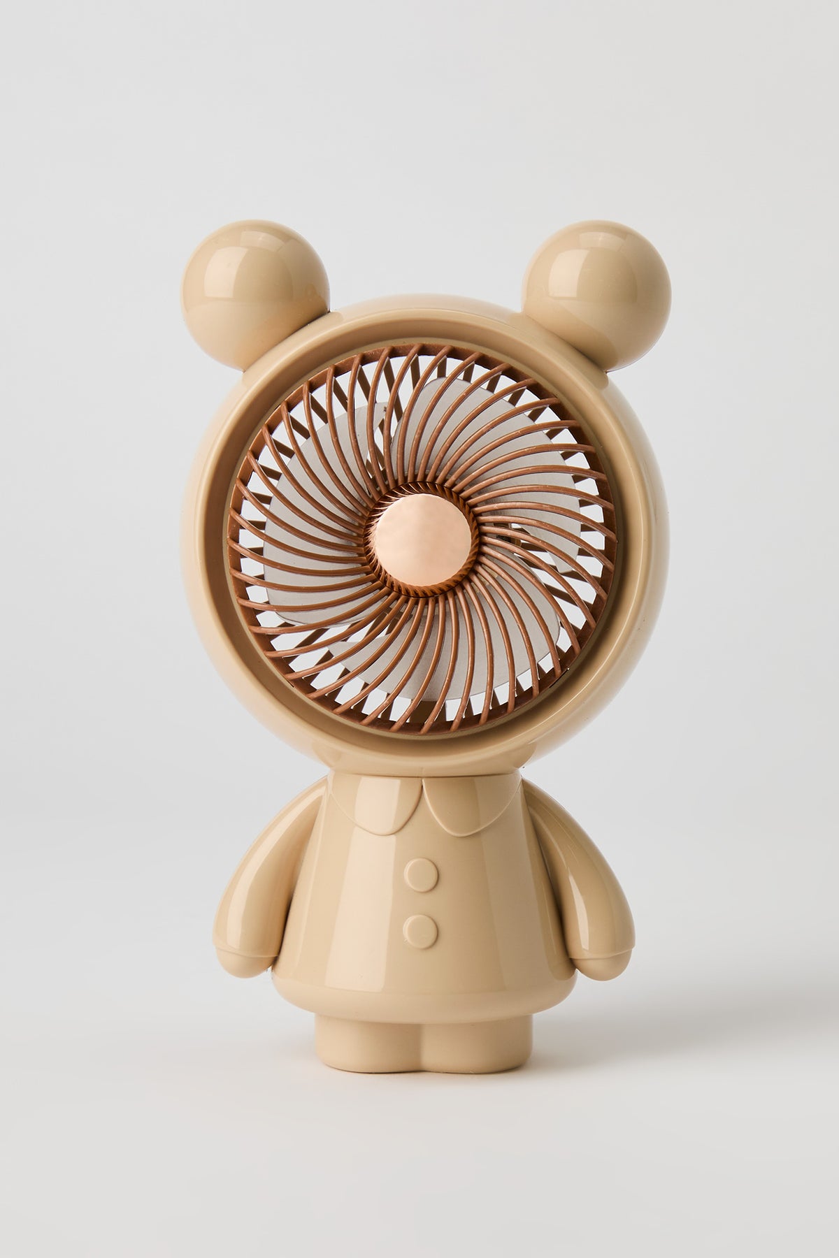 Mini Teddy Bear Fan - Tan