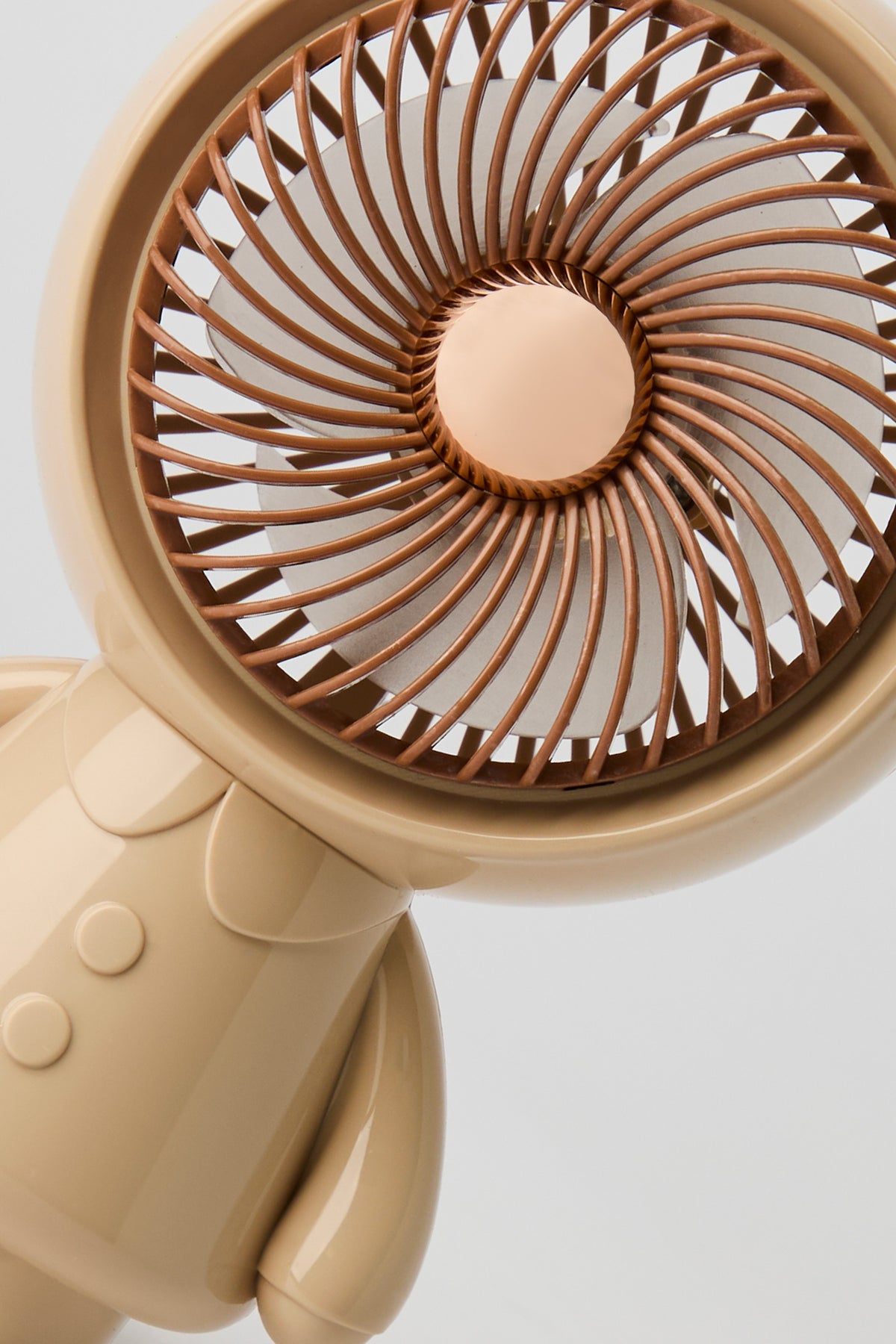Alt View 4. Mini Teddy Bear Fan - Tan