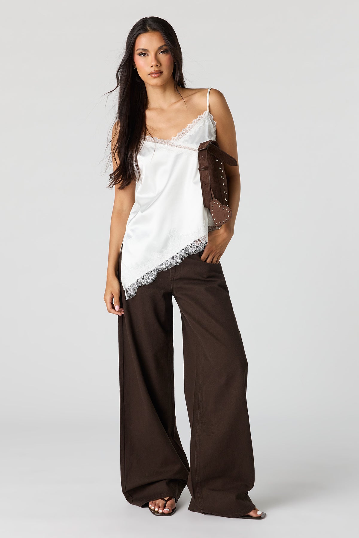 Alt View 4. Bull Denim Super Baggy Jean - Brown