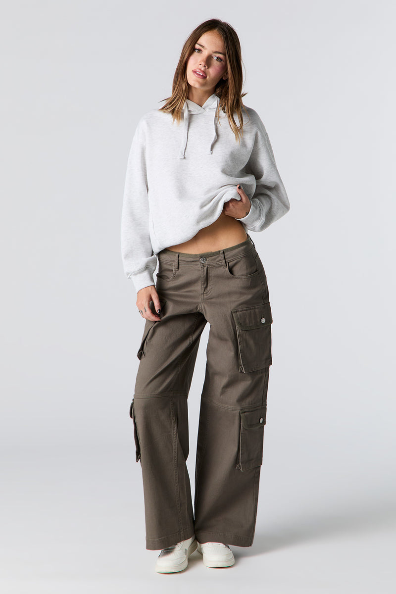 Pantalon cargo à jambe large avec poches multiples