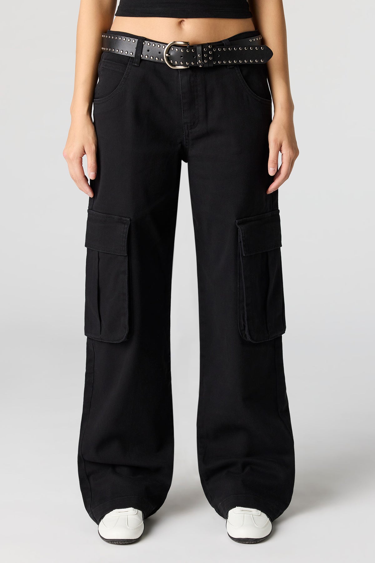 Vue alternative 2. Pantalon baggy cargo avec ceinture