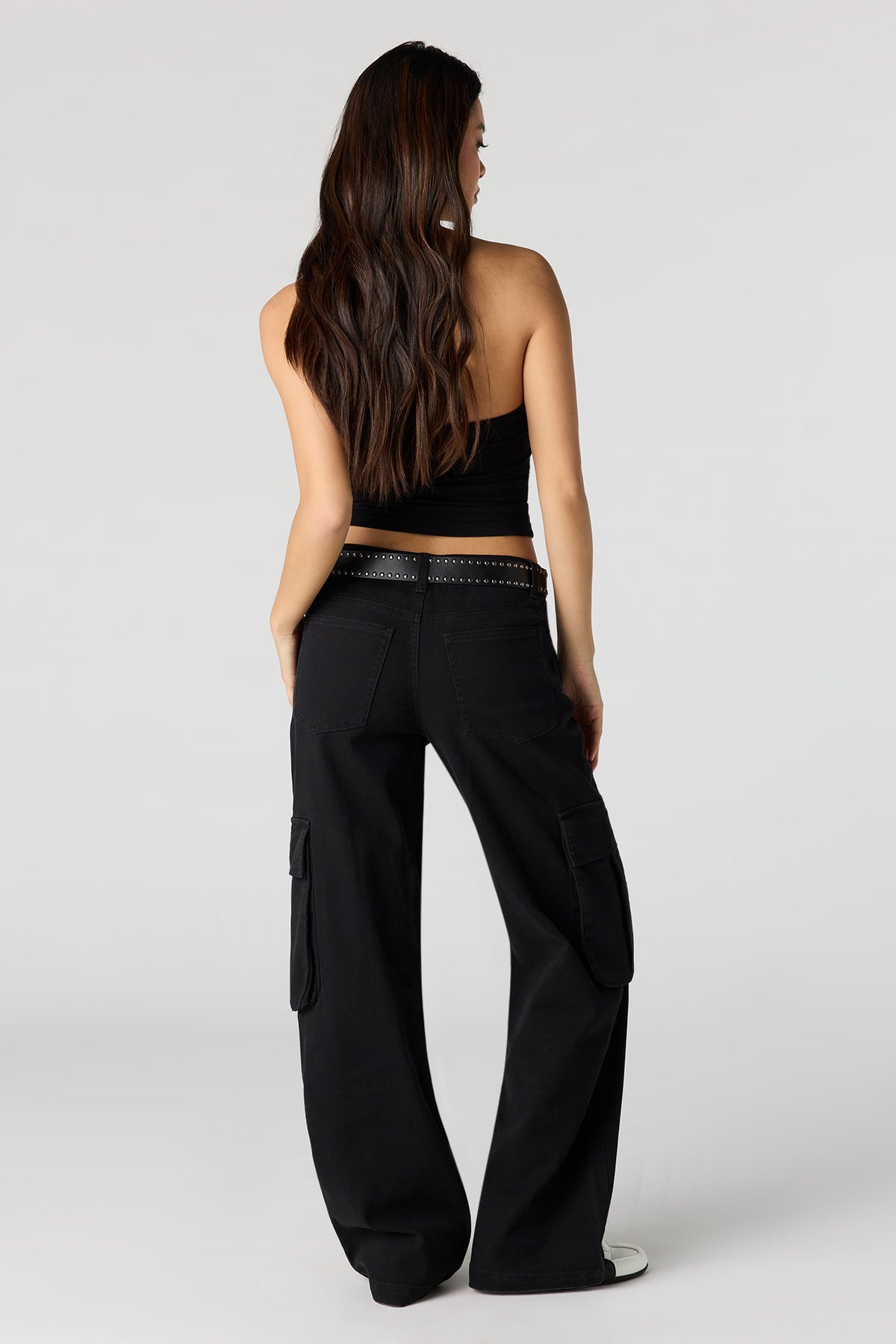 Vue alternative 3. Pantalon baggy cargo avec ceinture