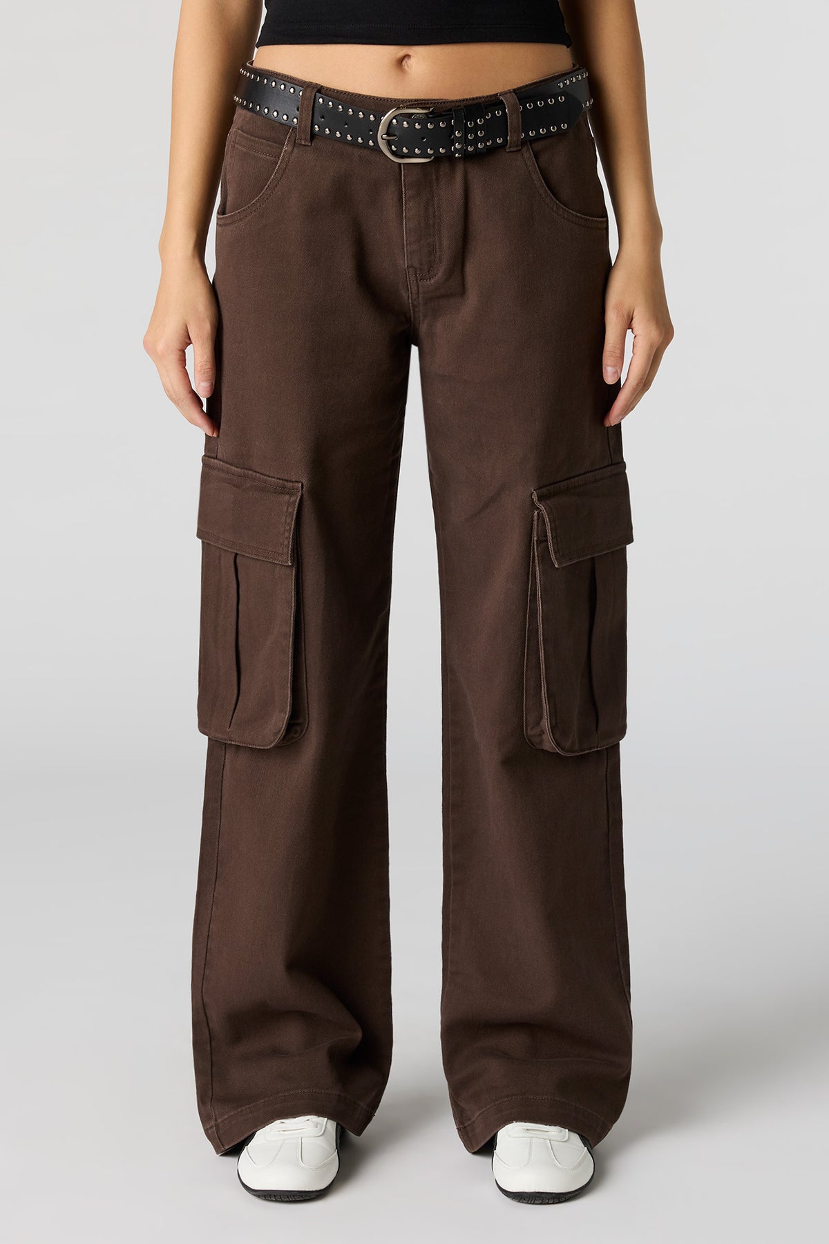 Vue alternative 2. Pantalon baggy cargo avec ceinture