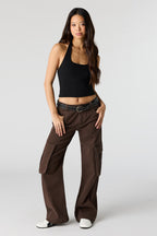 Pantalon baggy cargo avec ceinture