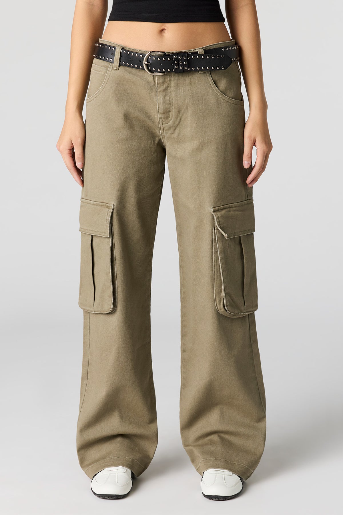 Vue alternative 2. Pantalon baggy cargo avec ceinture
