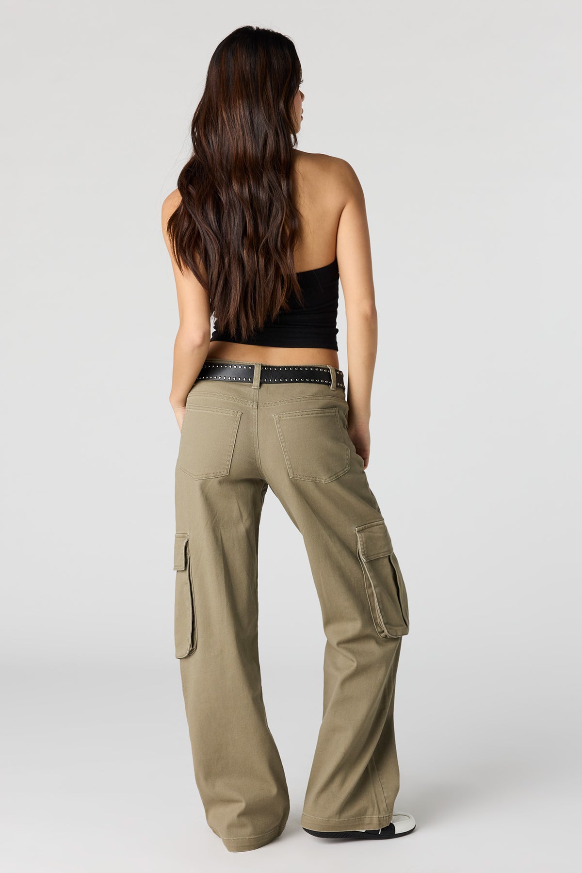 Vue alternative 3. Pantalon baggy cargo avec ceinture