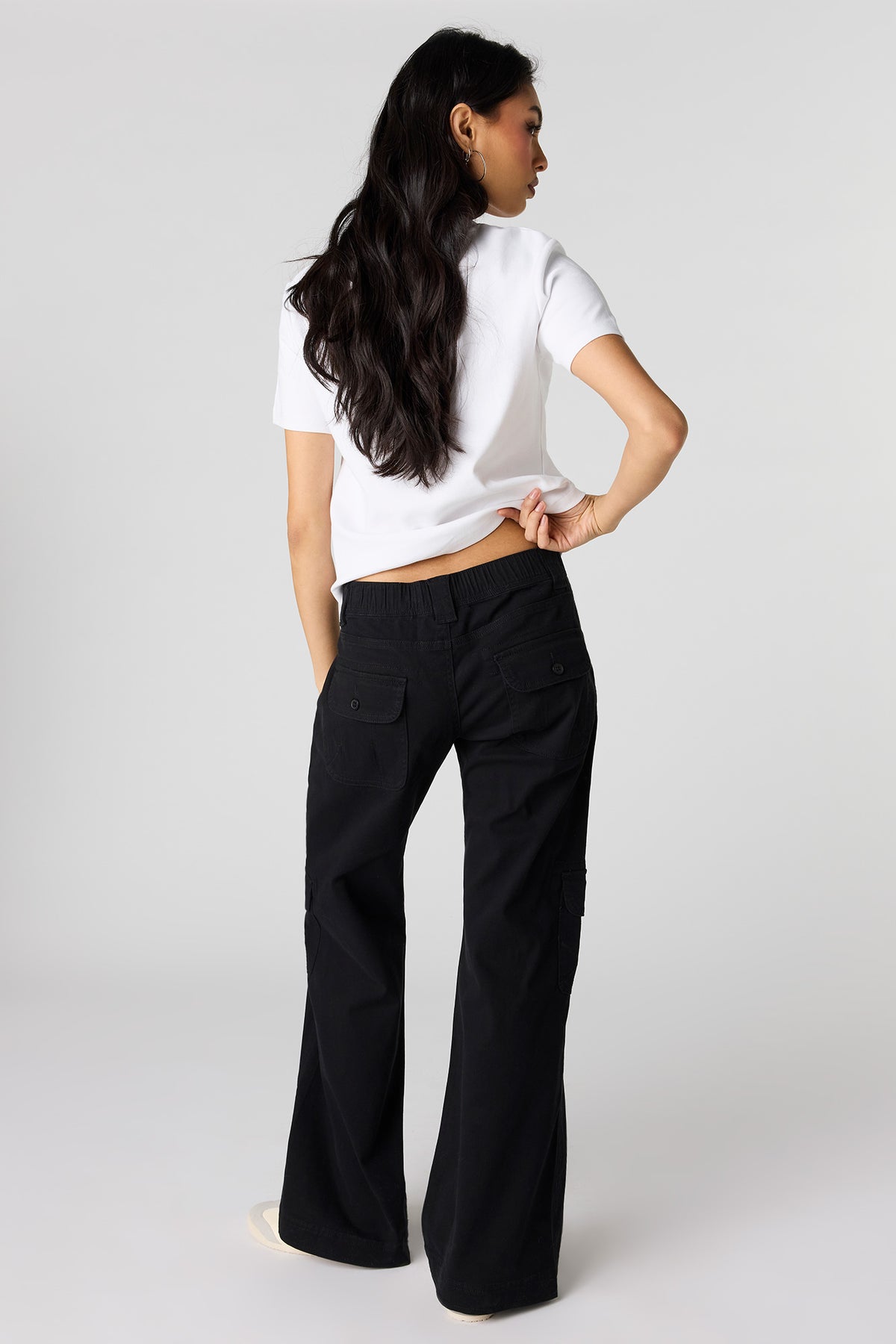 Alt View 3. Bootcut Cargo Pant - Black