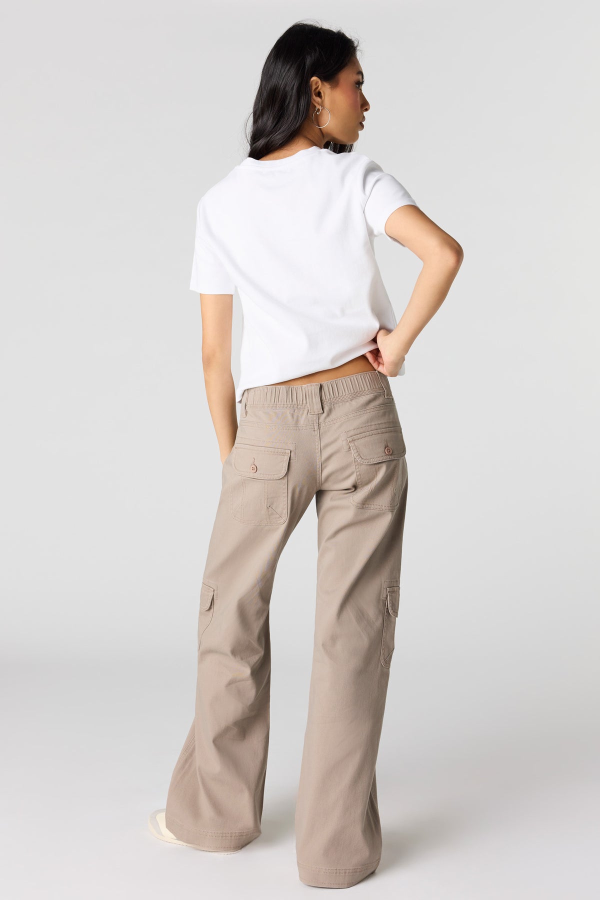 Alt View 3. Bootcut Cargo Pant - Taupe
