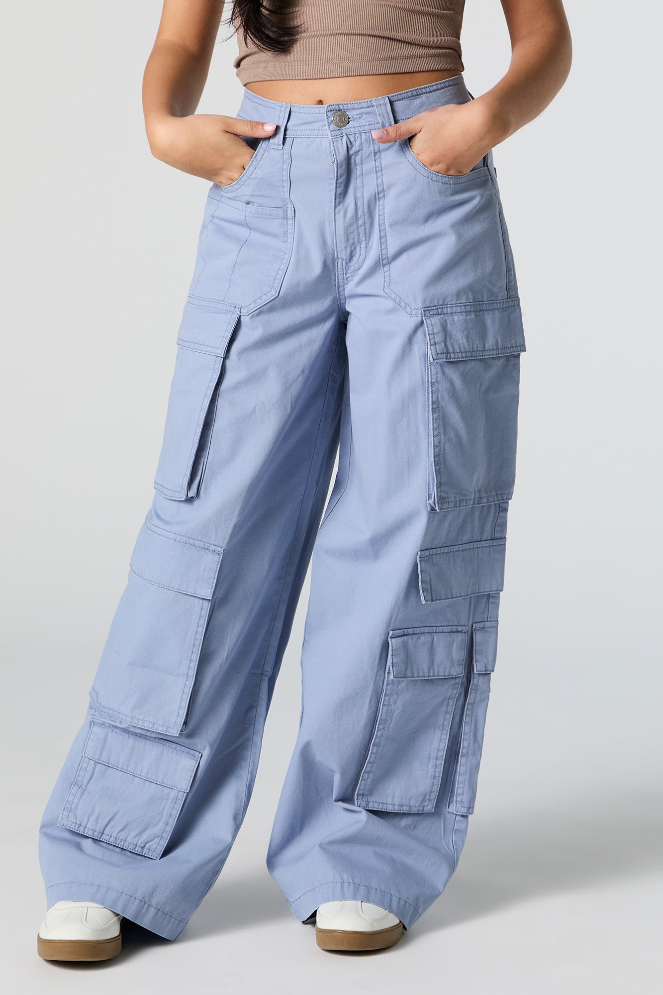 Pantalon à jambe droite avec 6 poches