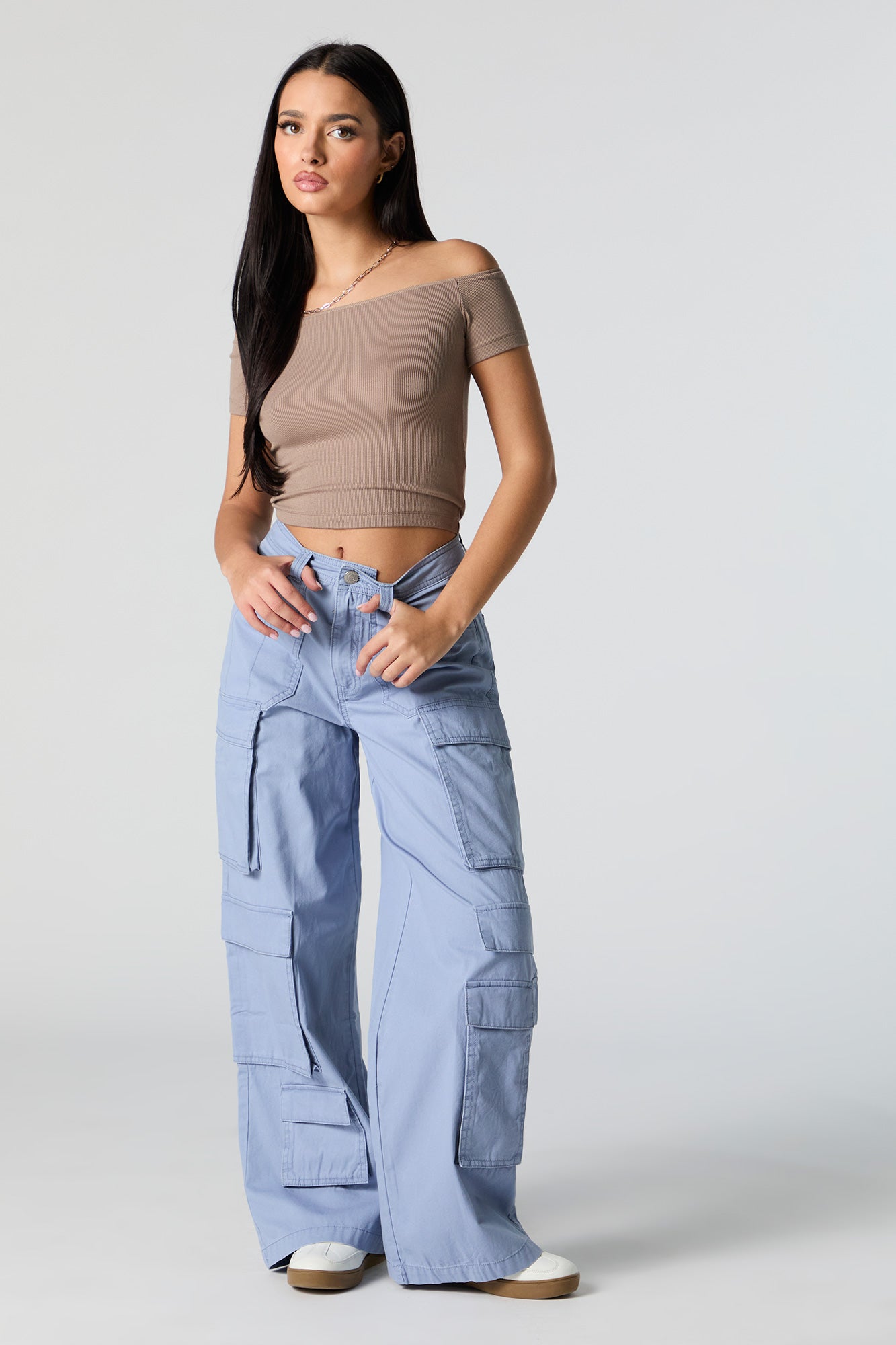 Pantalon à jambe droite avec 6 poches