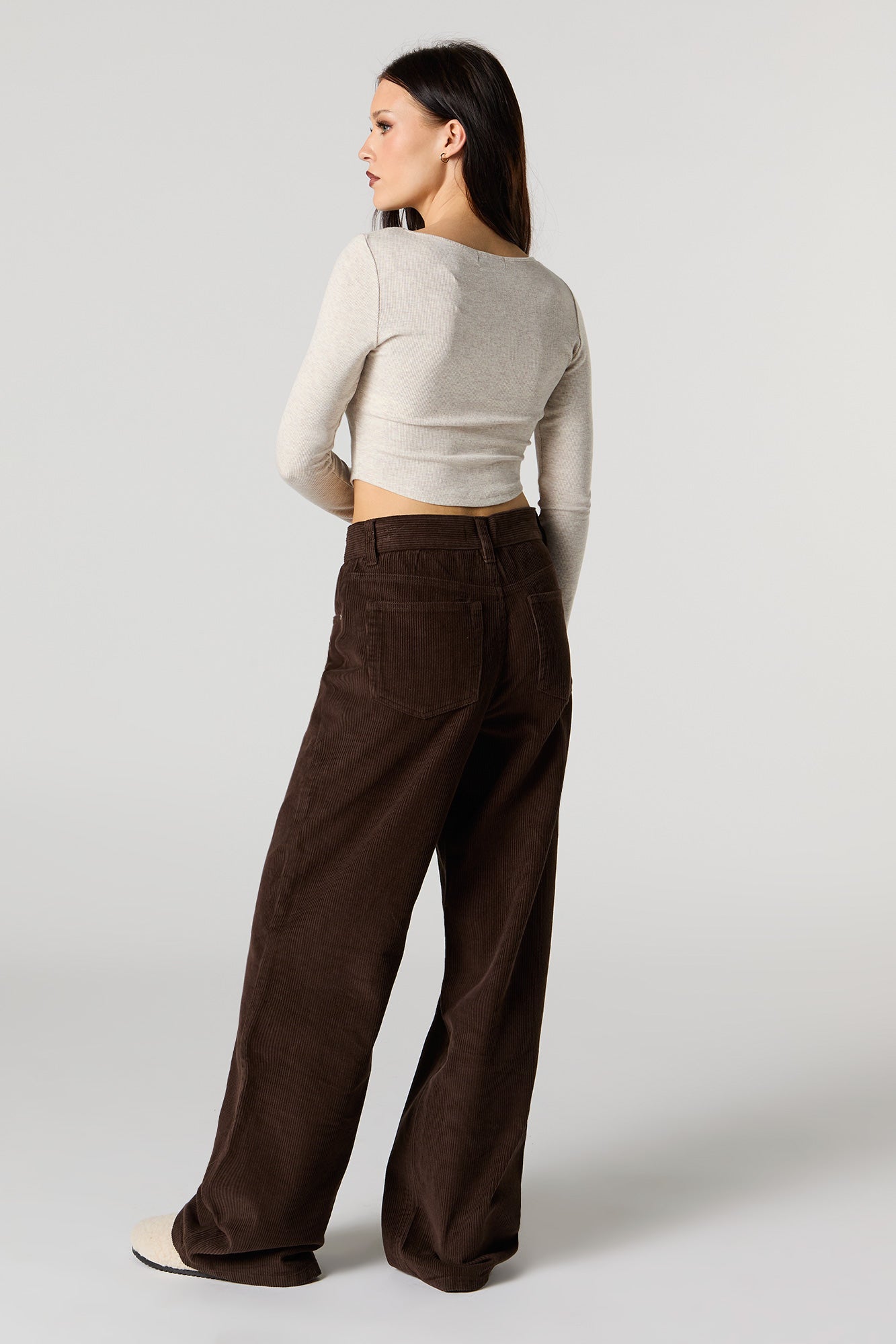 Corduroy Straight Leg Pant