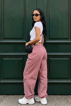 Drawstring Parachute Pant