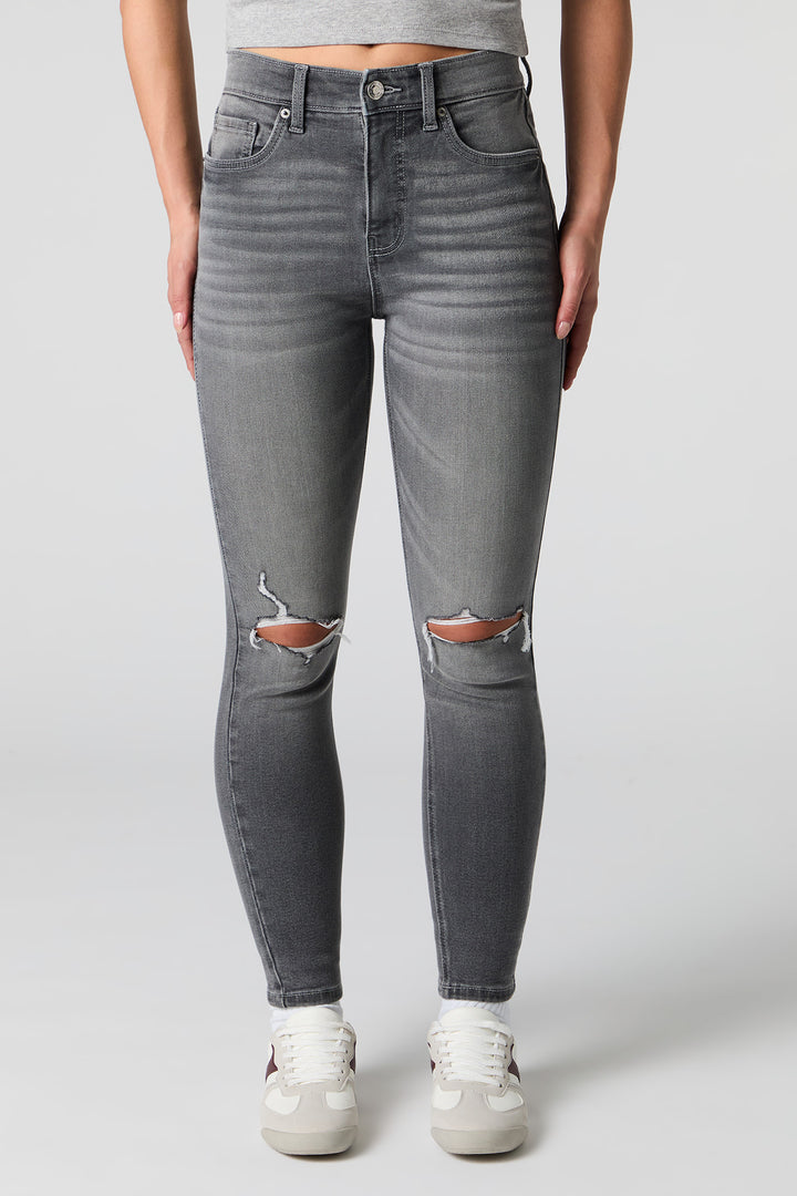 Ripped Skinny Grey Jean – Urban Planet