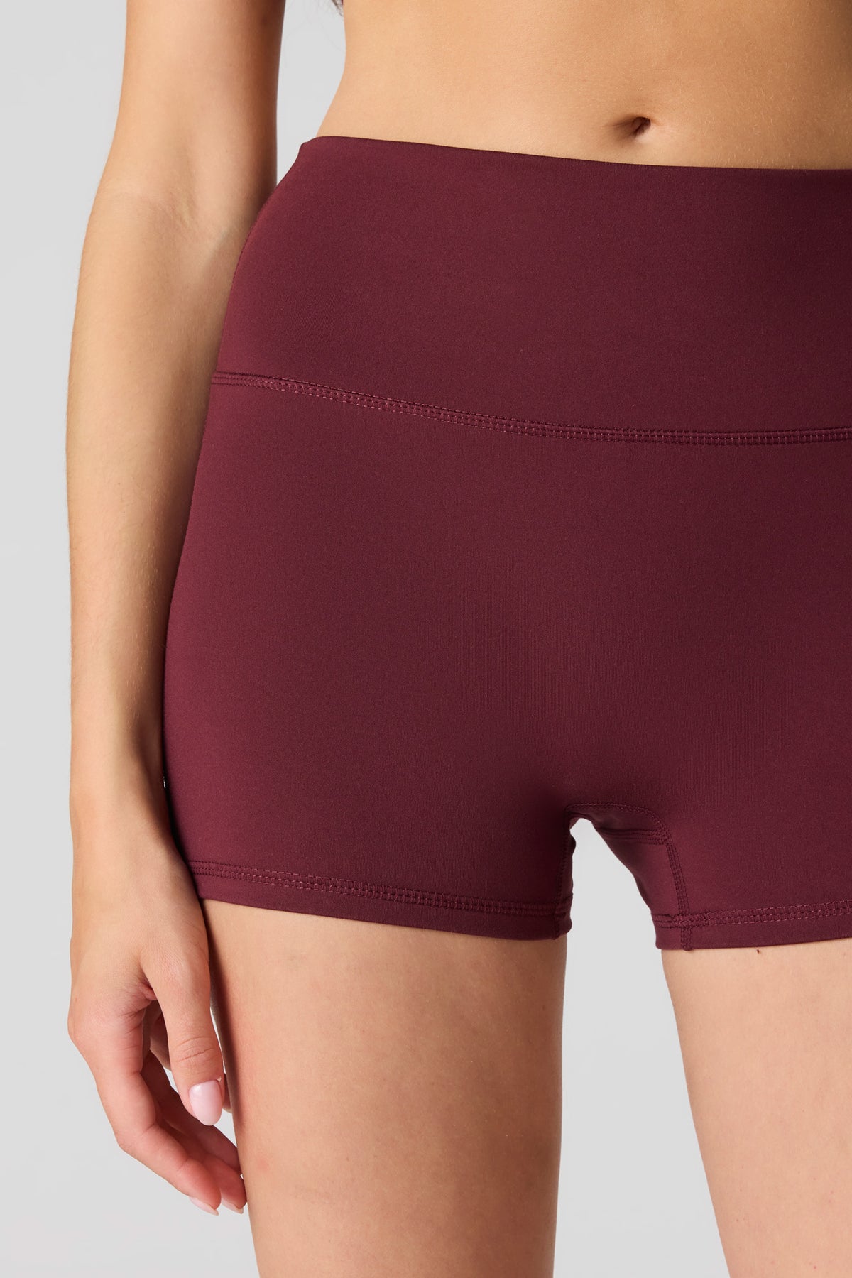Alt View 4. U/A Bike Short 2.75" - Burgundy