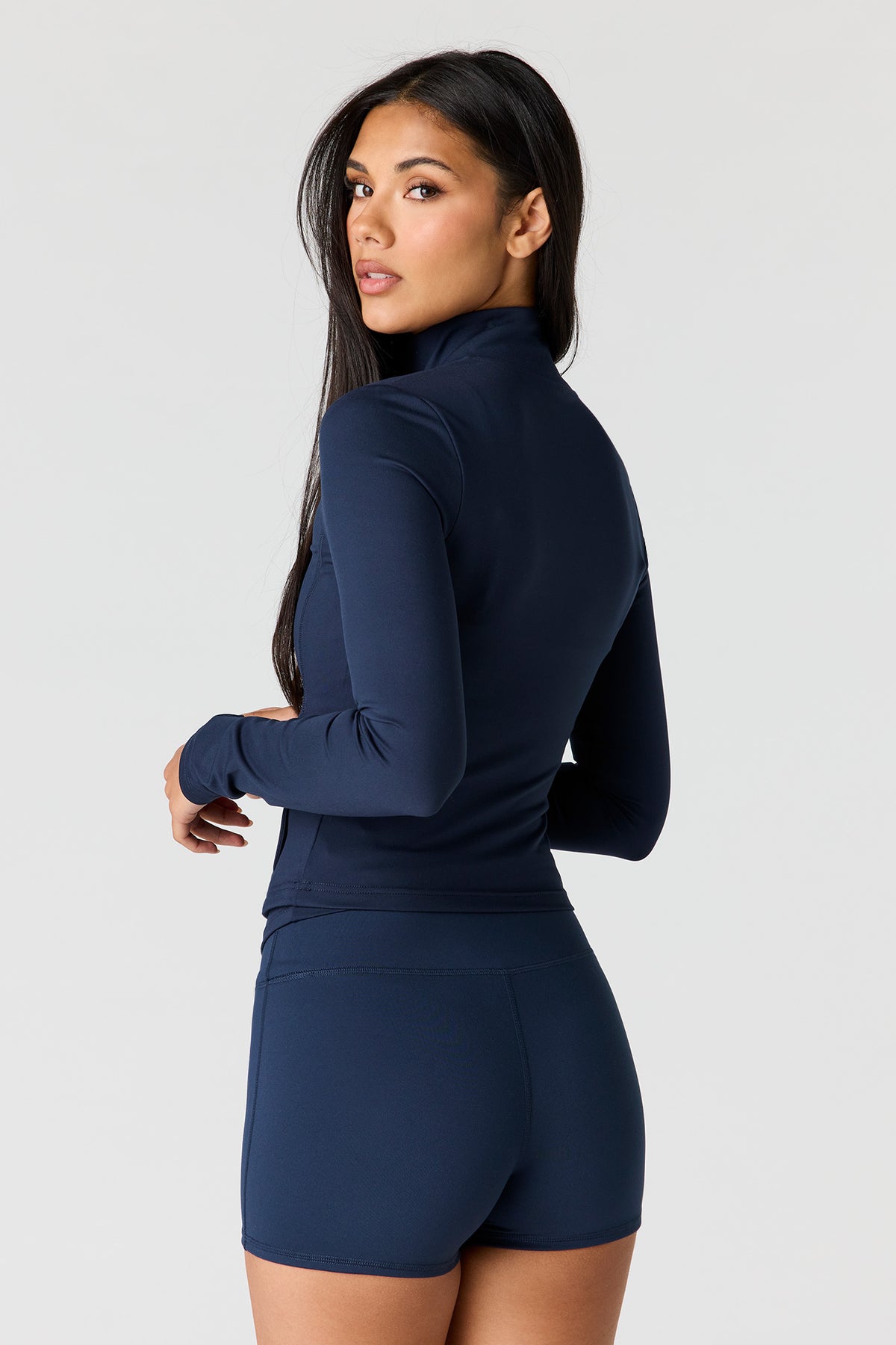 Alt View 2. U/A Push-Up Short 2.75" - Navy