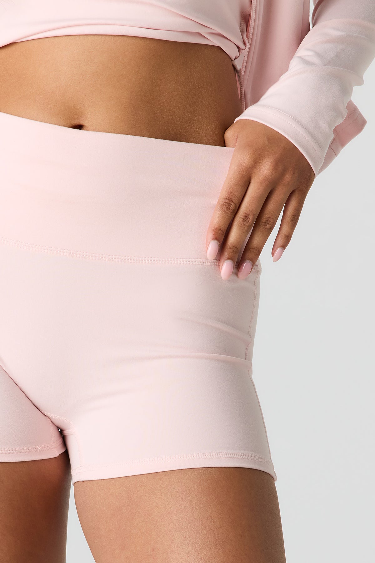 Alt View 4. U/A Push-Up Short 2.75" - Light Pink