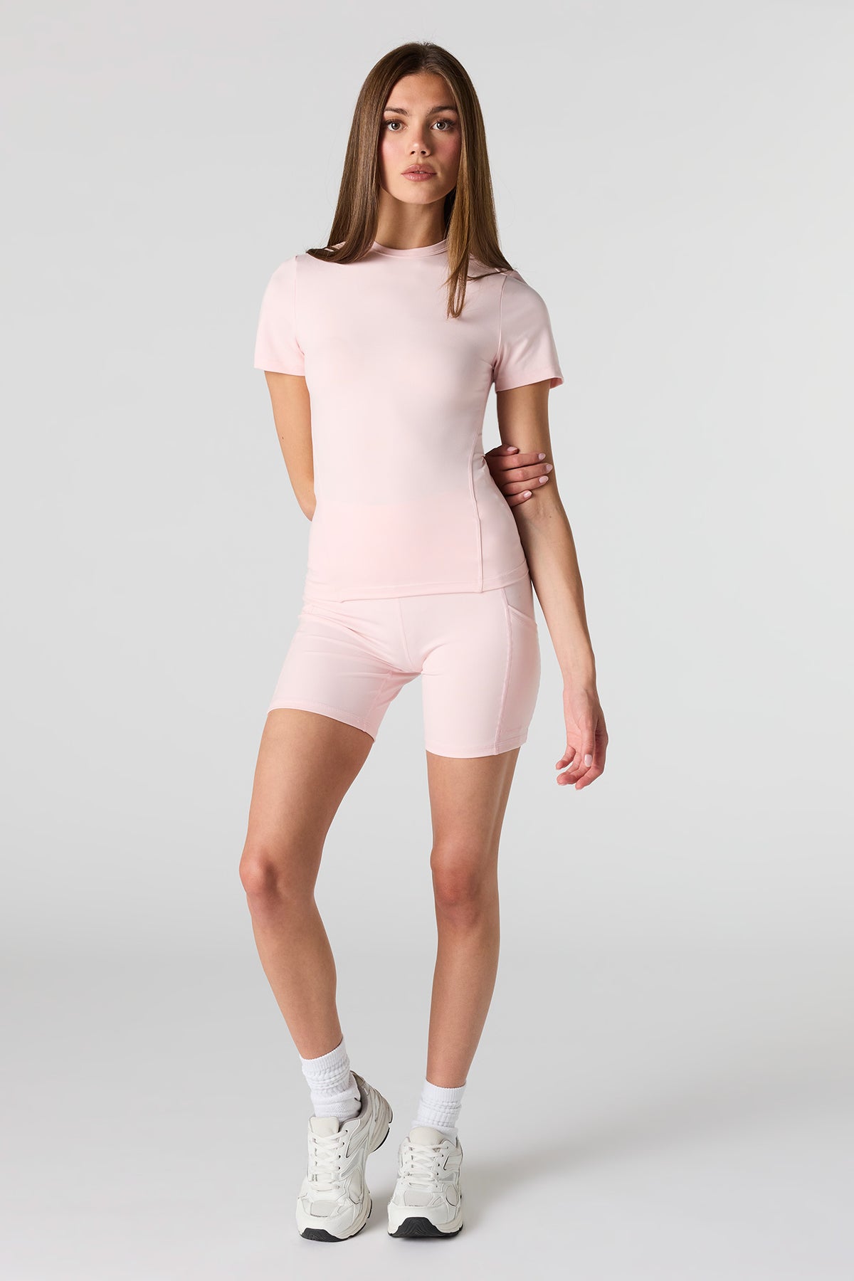 Alt View 3. U/A Bike Short - Pink