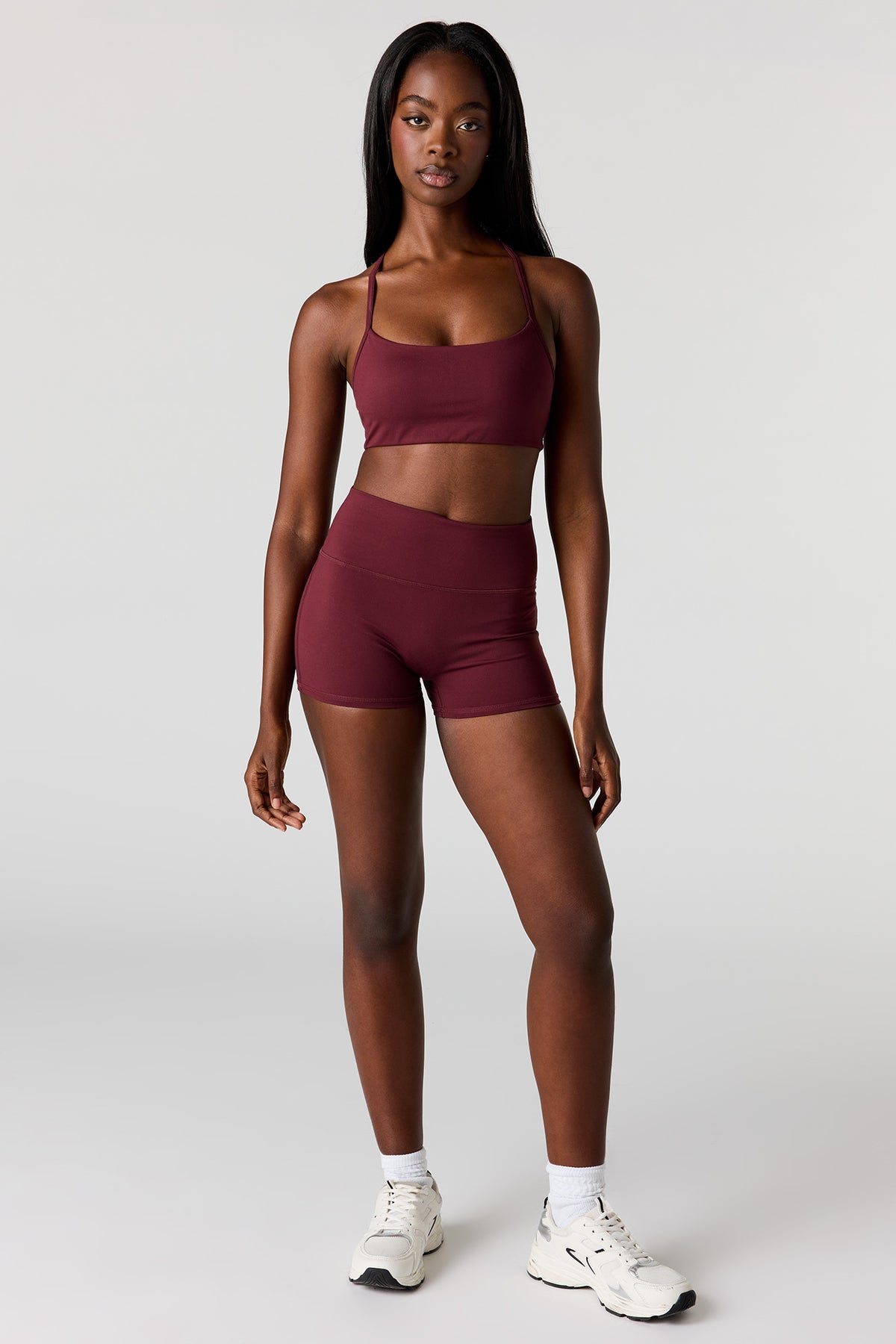 Alt View 3. U/A Bike Short 2.75" - Burgundy