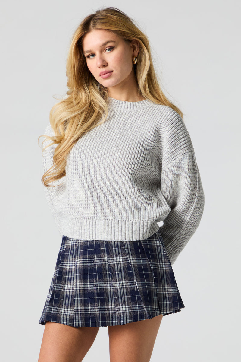 Minijupe-short plissée