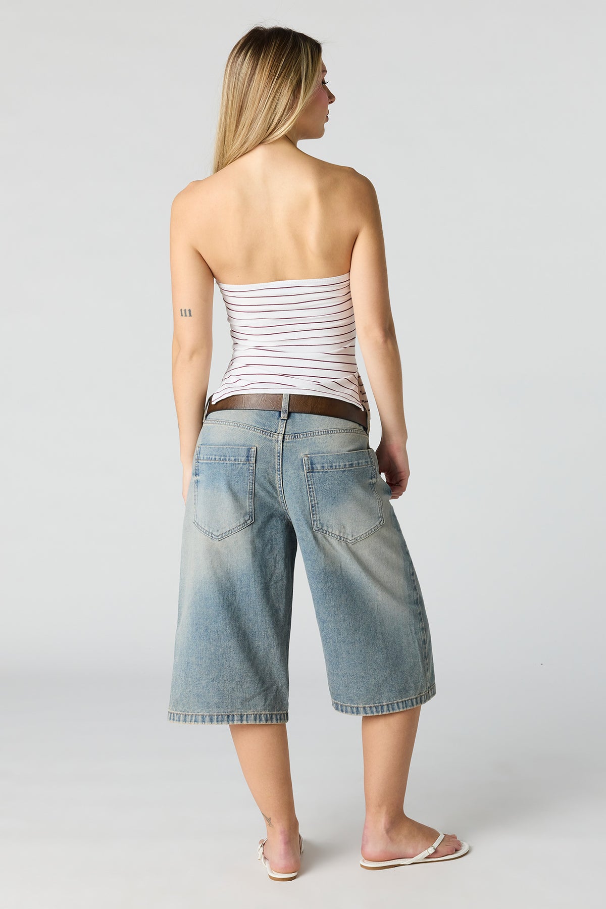 Alt View 4. Low Rise Jort 16" - Pacific Blue