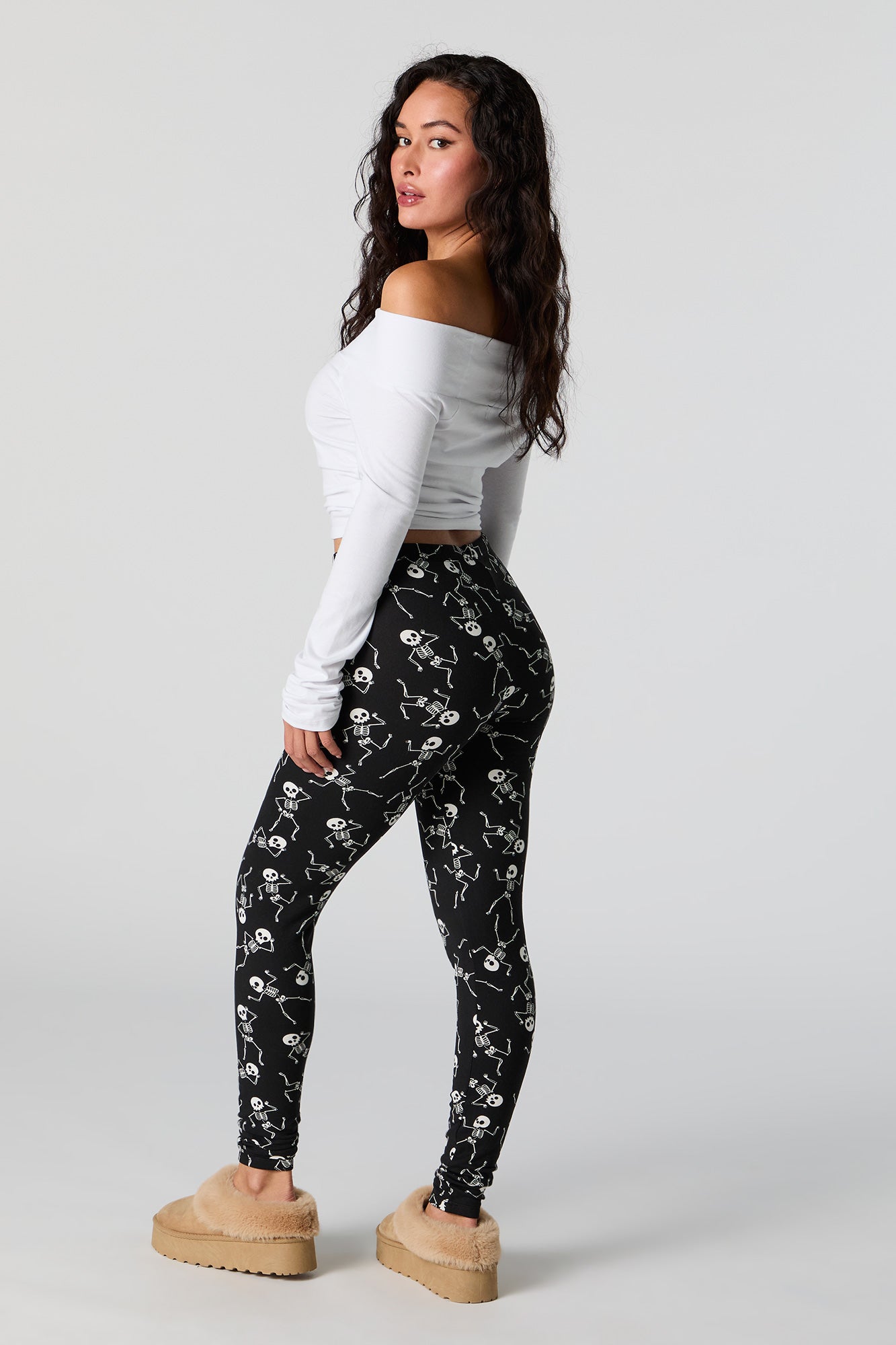 Halloween Print Fleece Legging