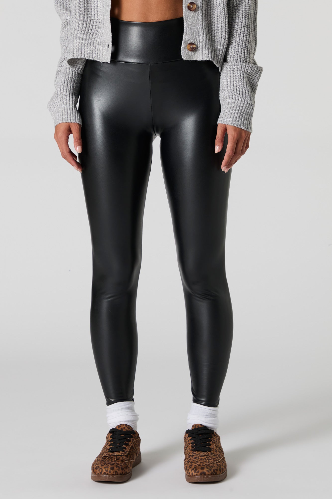 Faux Leather Legging