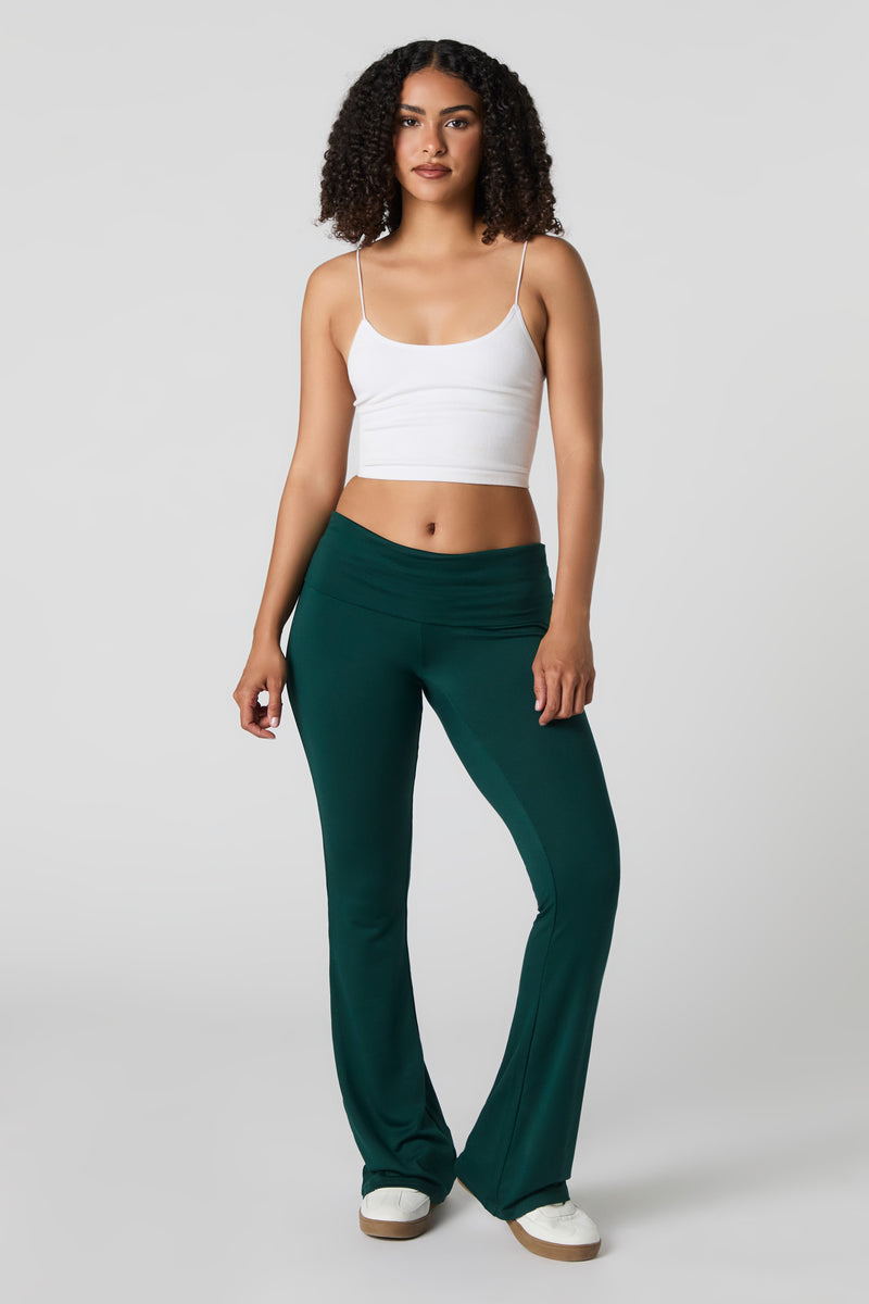 Legging évasé à taille repliée