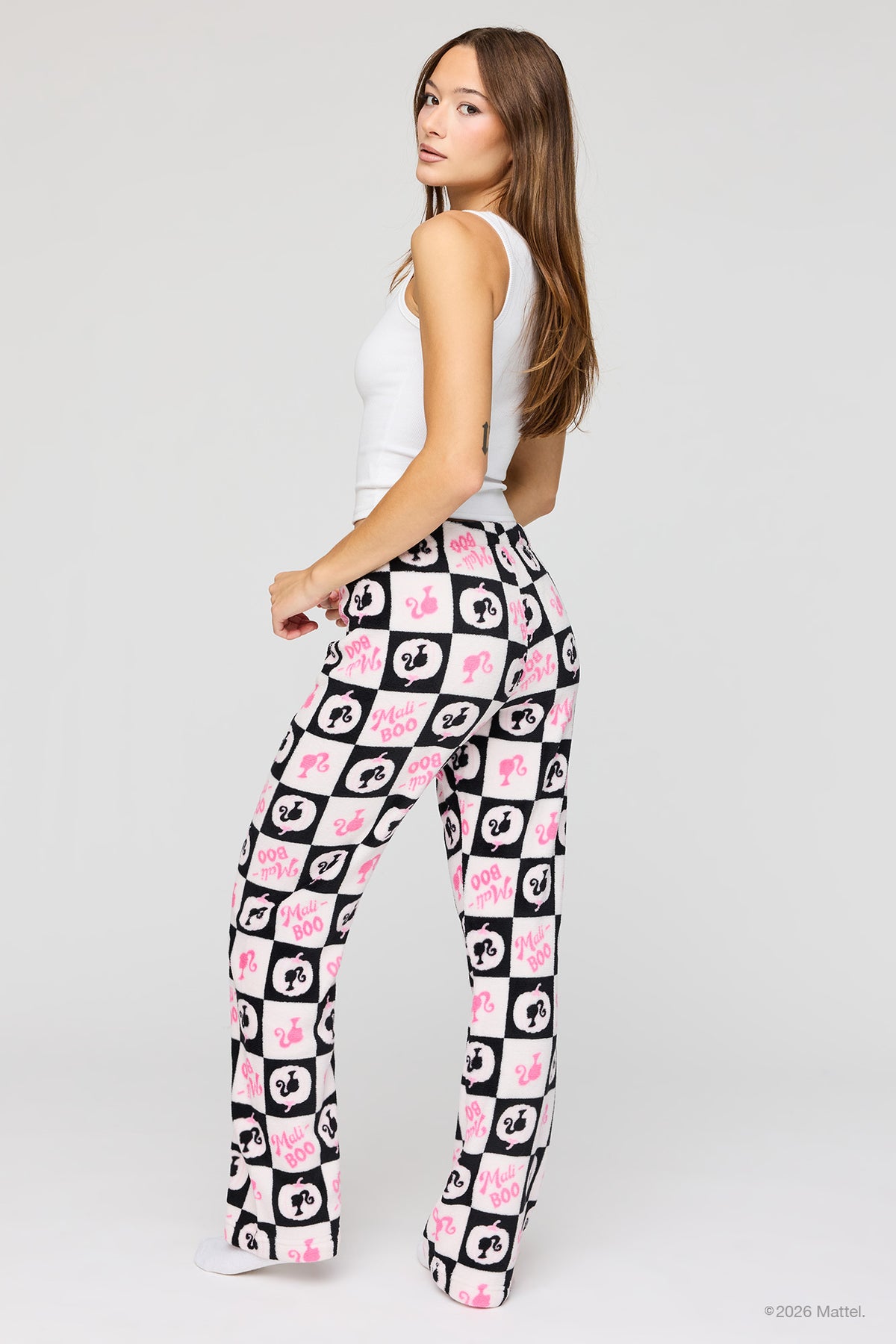 Vue alternative 3. Pantalon de pyjama en peluche à imprimé Barbie™ Halloween 